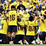 Selección ecuatoriana de fútbol durante la eliminatoria sudamericana.